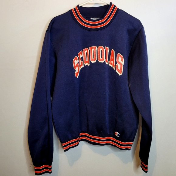 Champion Other - Vintage Champion Nylon Sweatshirt 70s 80s Sports Team School Sequoias Large